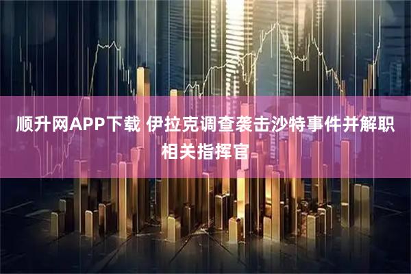 顺升网APP下载 伊拉克调查袭击沙特事件并解职相关指挥官